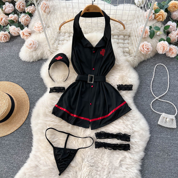 Nurse Uniform  Dress&Lingerie Costume Set