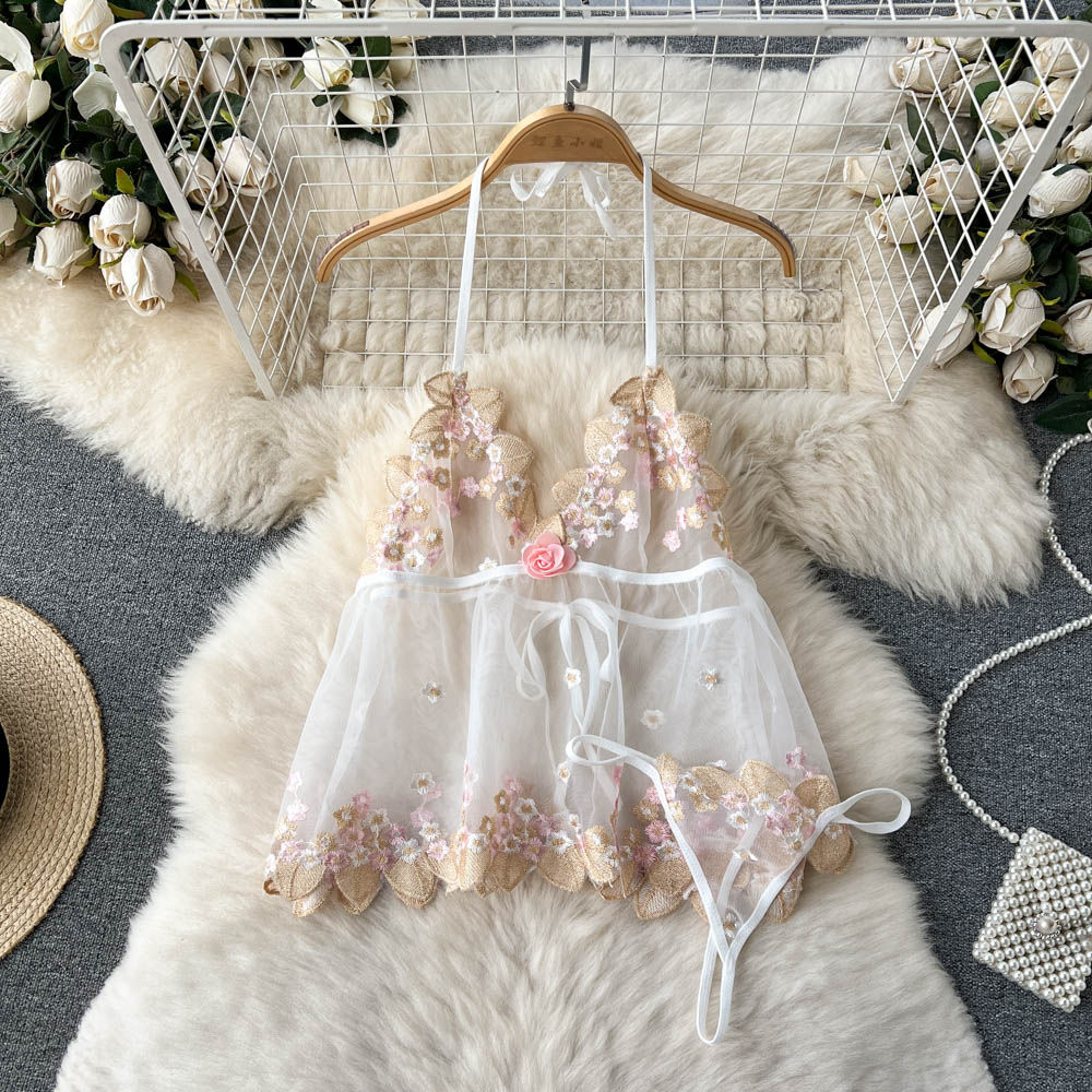 Sweet Lace Patchwork Embroidered Poncho Dress