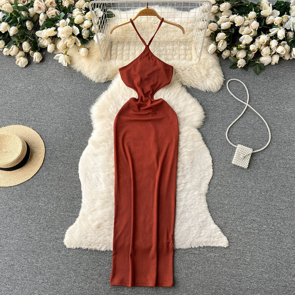 High-end Hollowed Backless Dress