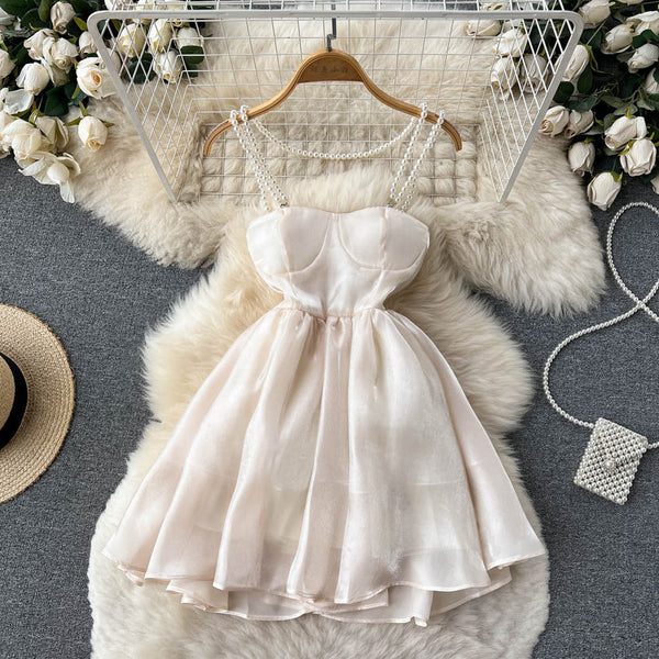 Askısız Halter Kabartma Elbise