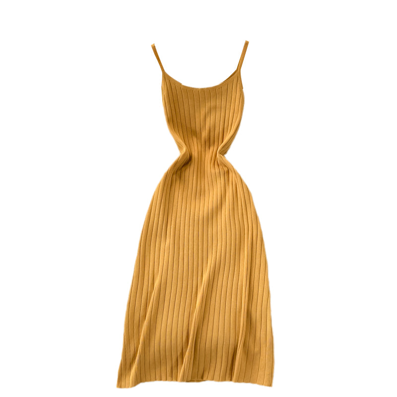 Stretch Knitted Halter Dress