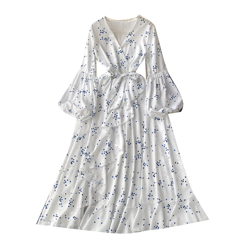 Fairy V-neck Floral Printed Dress