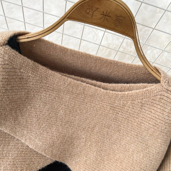 Crew Neck Smock&Slip Dress Knitted 2Pcs