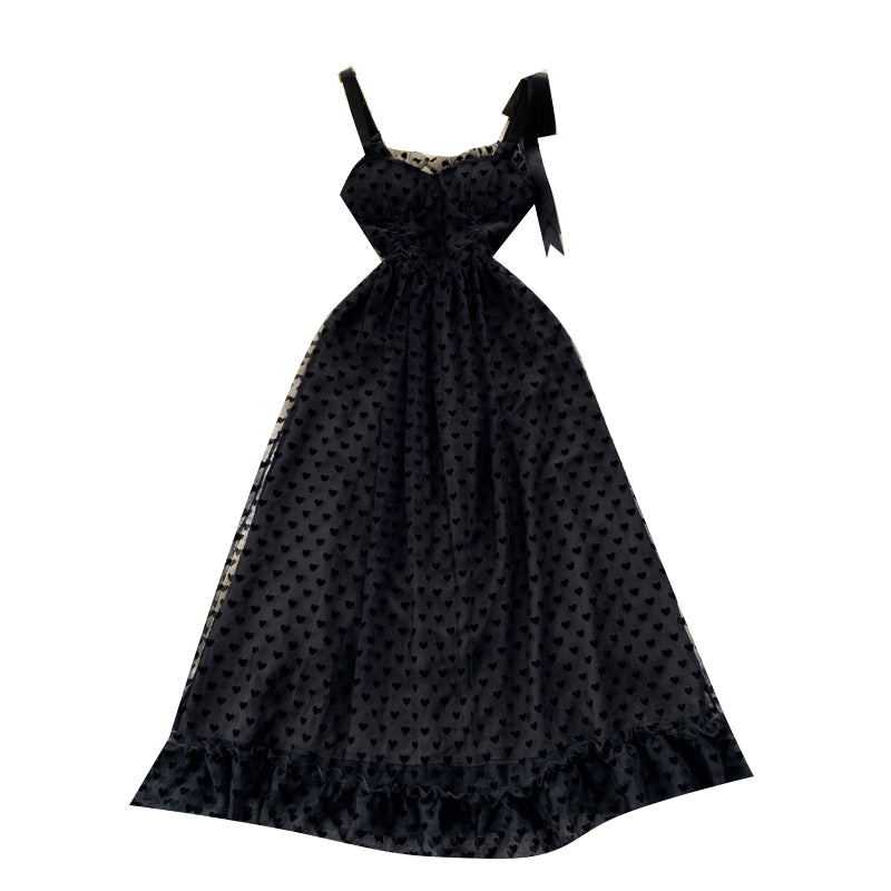 French Style Fairy Mesh Puffy Dress
