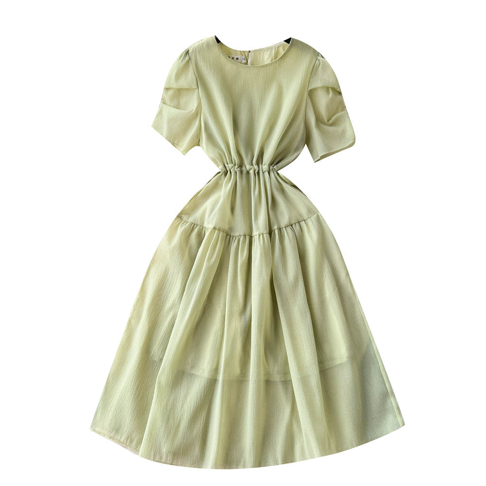 Mori Drawstring Lace-up Dress