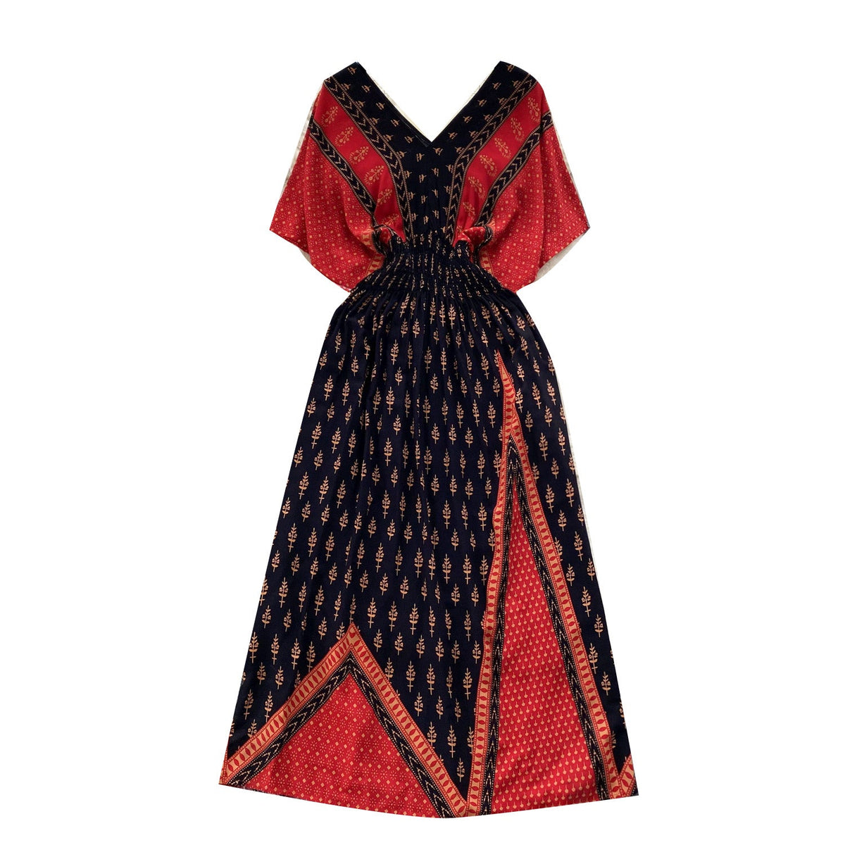 Ethnic Style Printed A-line Dress