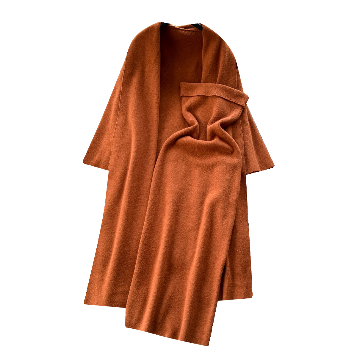 Loose-fit Cardigan&Strapless Dress 2Pcs