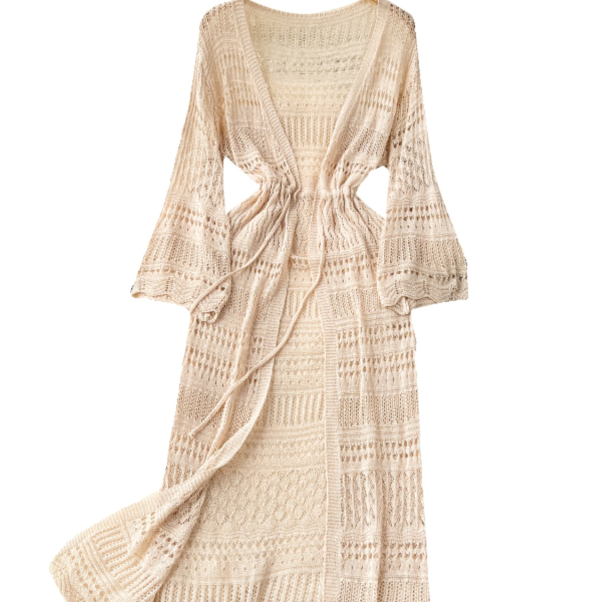 Korean Style Hollowed Crochet Dress