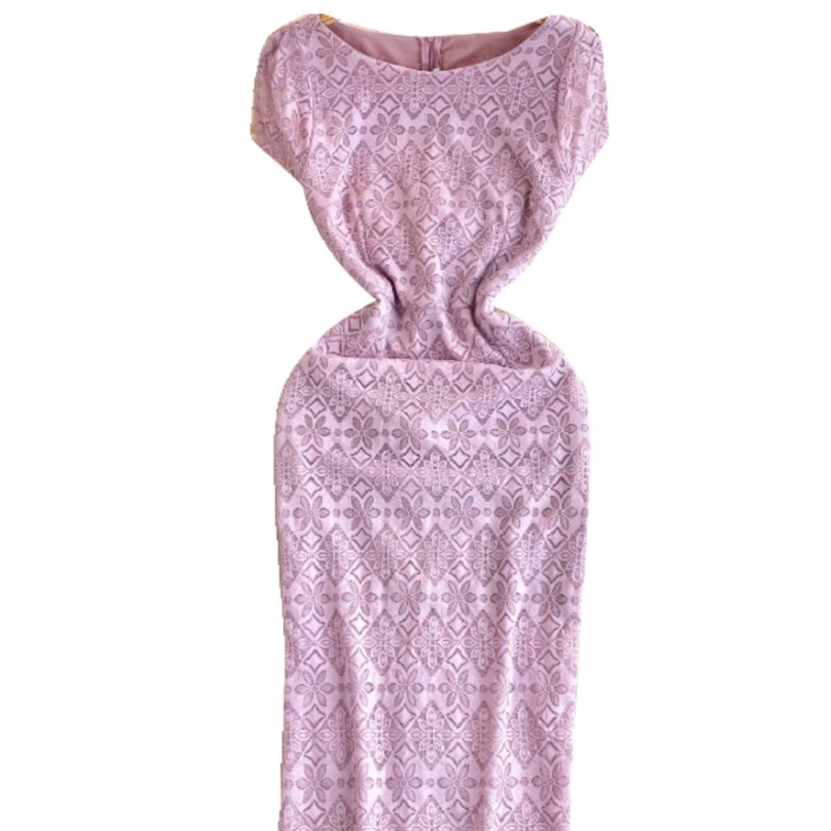 Sweetie Hip-wrapping Pink Lace Dress