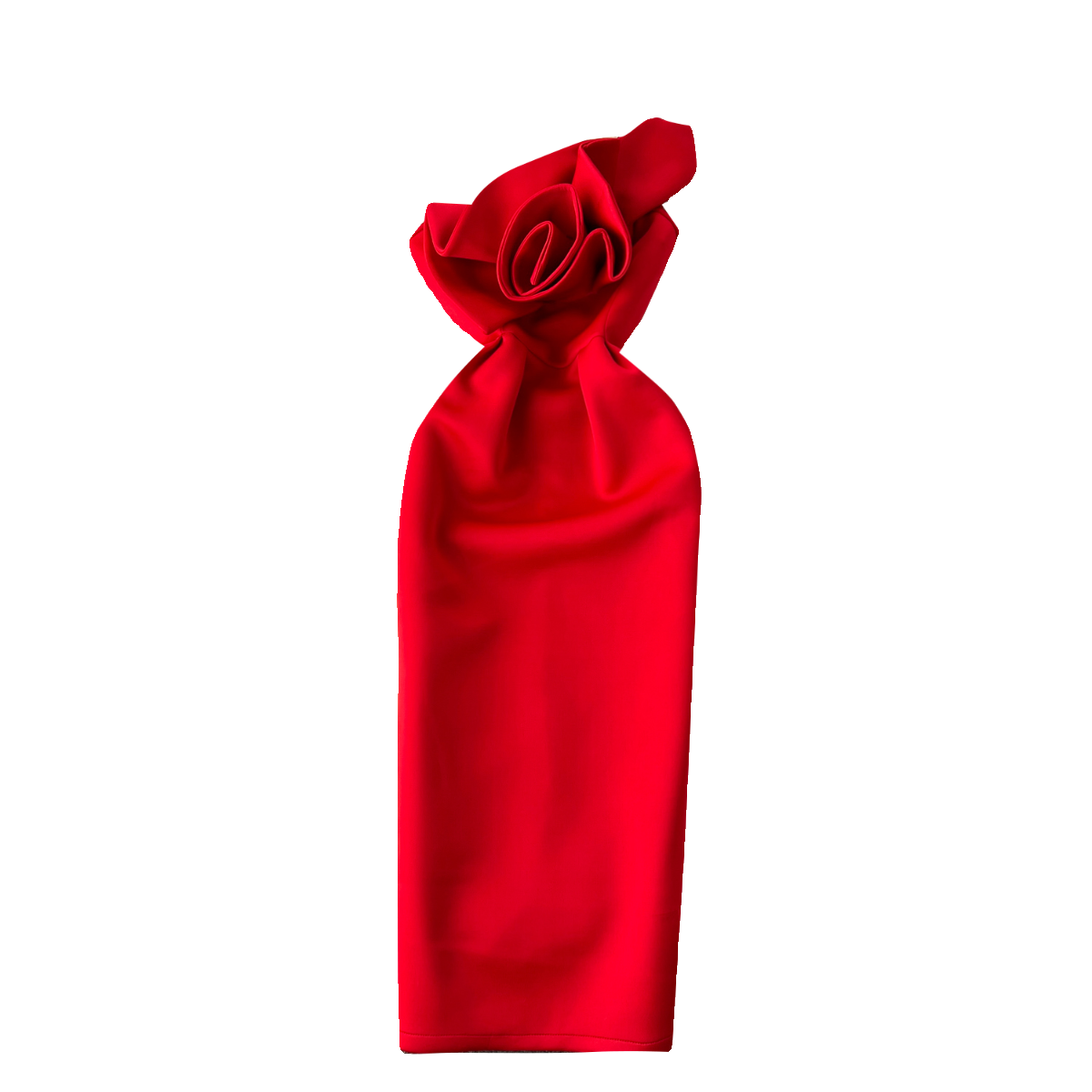 Solid Color 3d Flower Party Dress