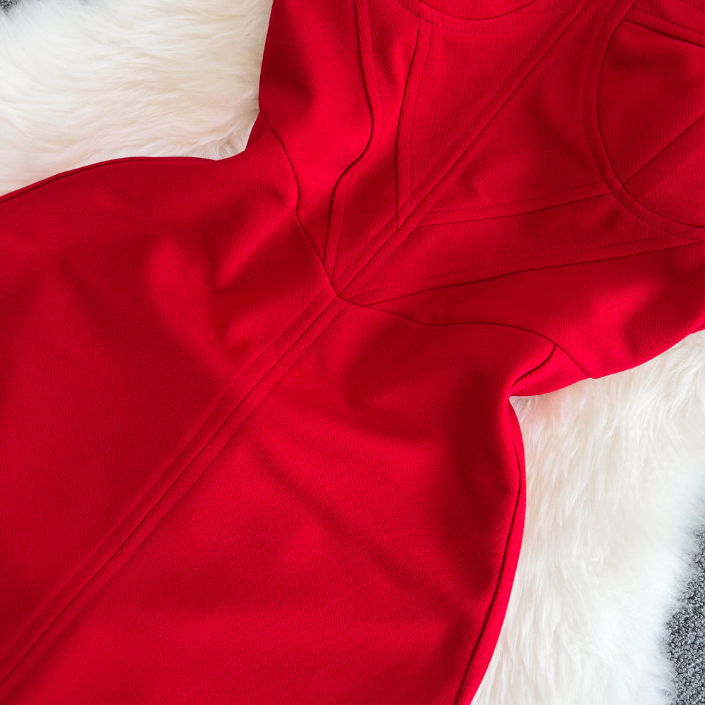 Backless Slimming Hip-wrapping Dress