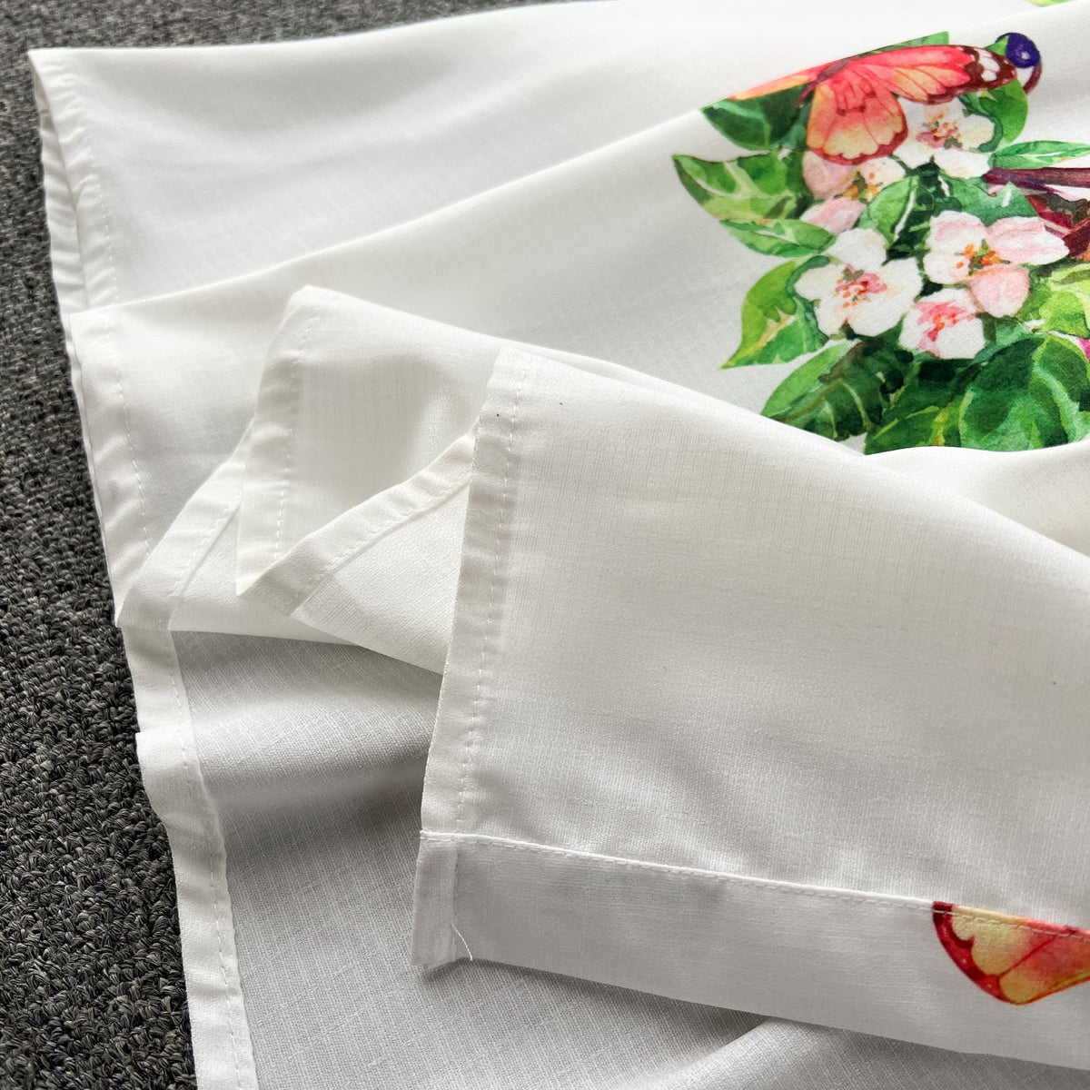 French Style Floral Sleeveless Shirt Dress