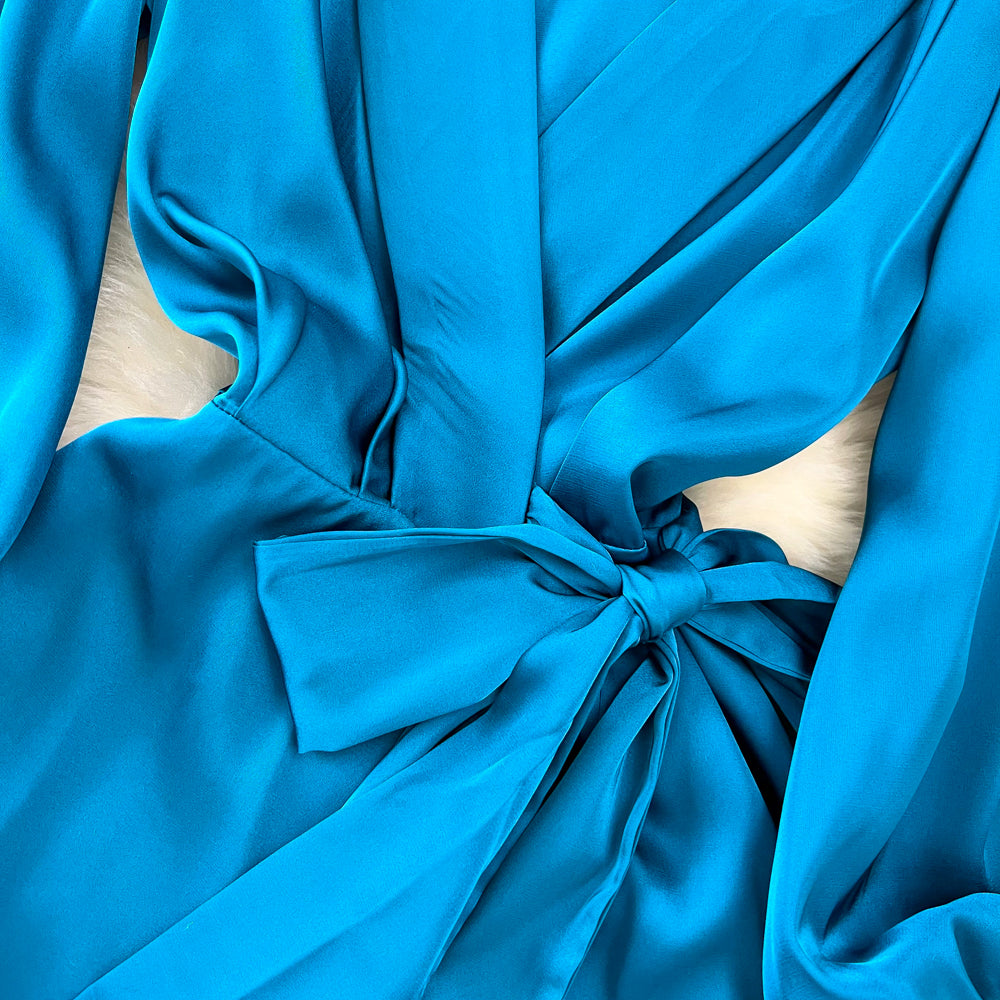 Asymmetric Ruffled Hem A-line Dress