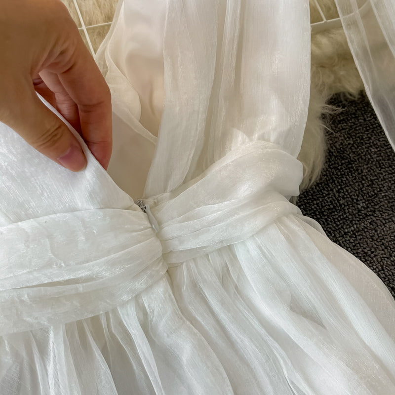 Fairy Lace V-neck Maxi Dress