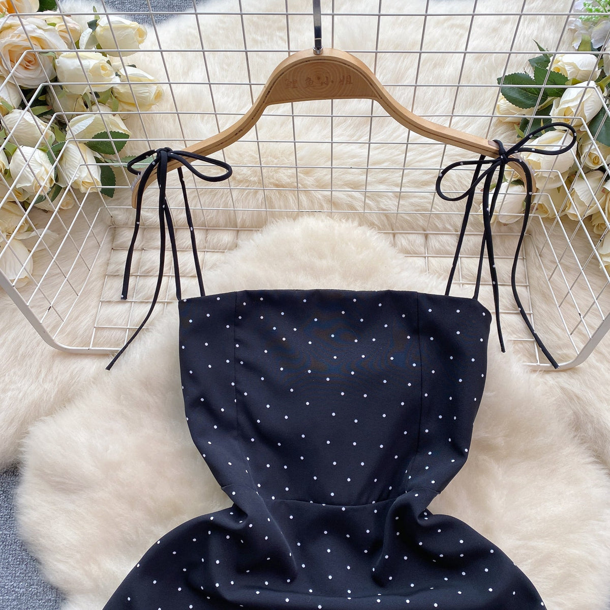 Cutie Polka Dot Black Dress
