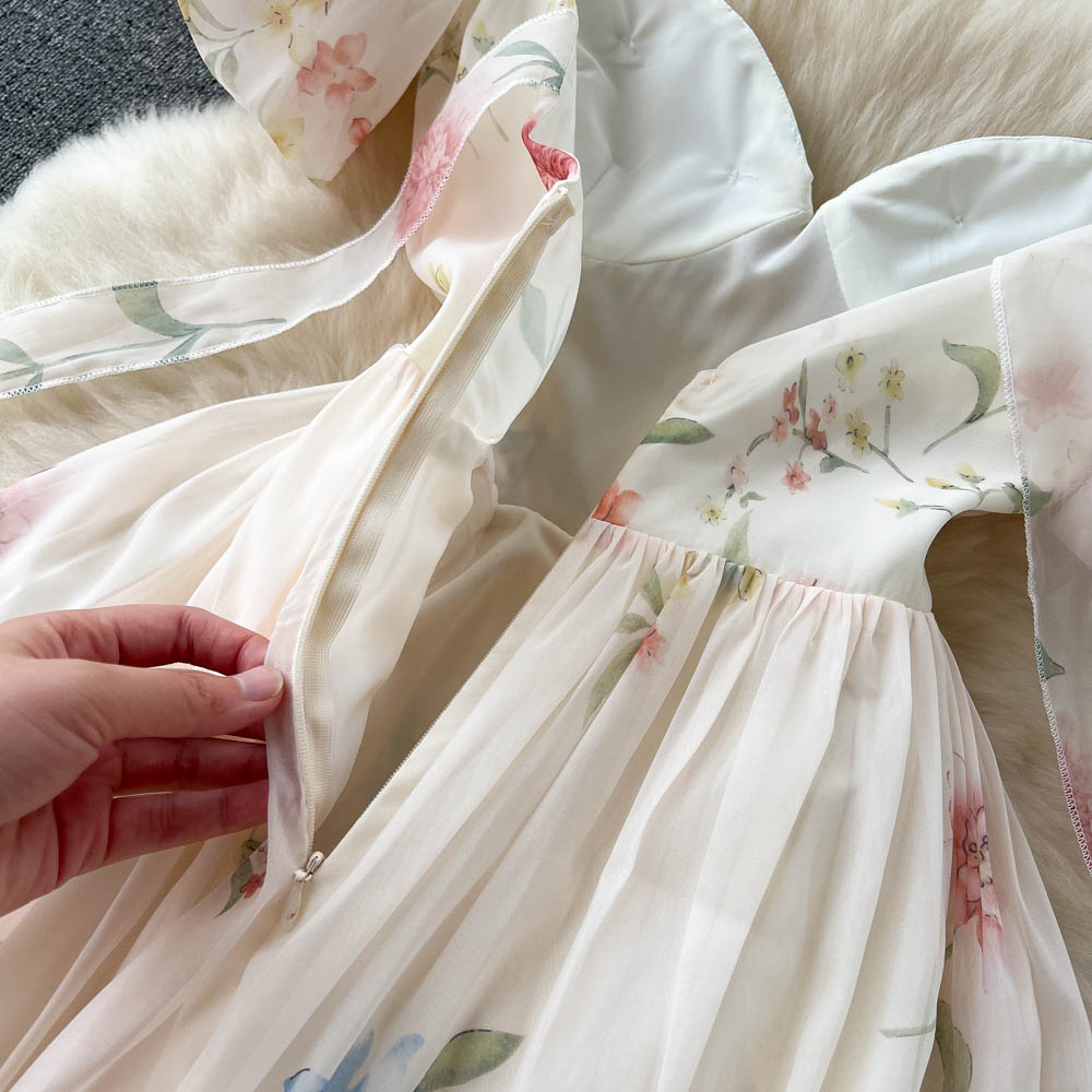 Fairy Floral Bustier Halter Dress