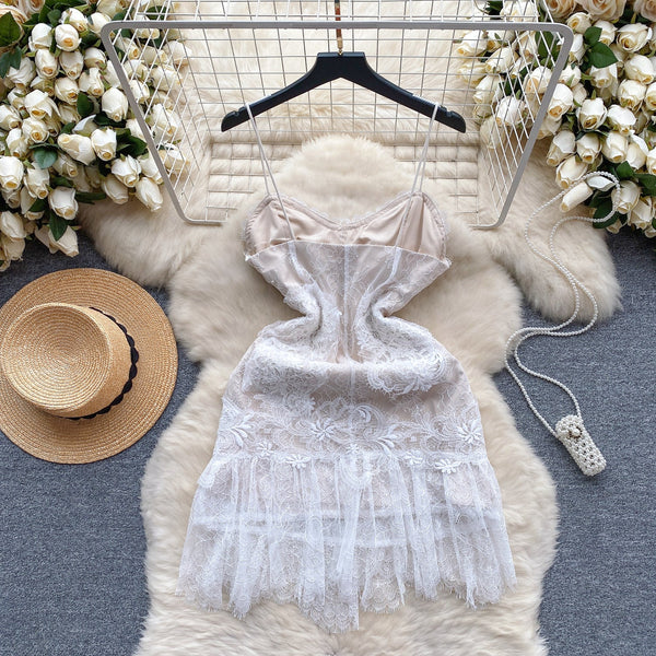 Sweetie Crochet Slip Bottoming Dress