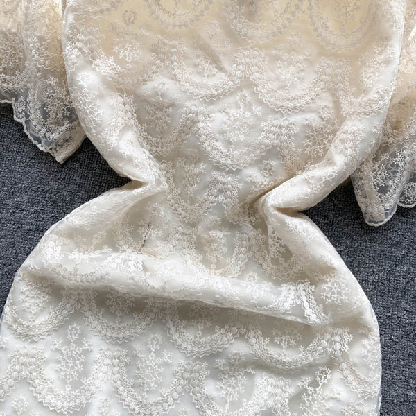 French Style Beaded Lace Dress