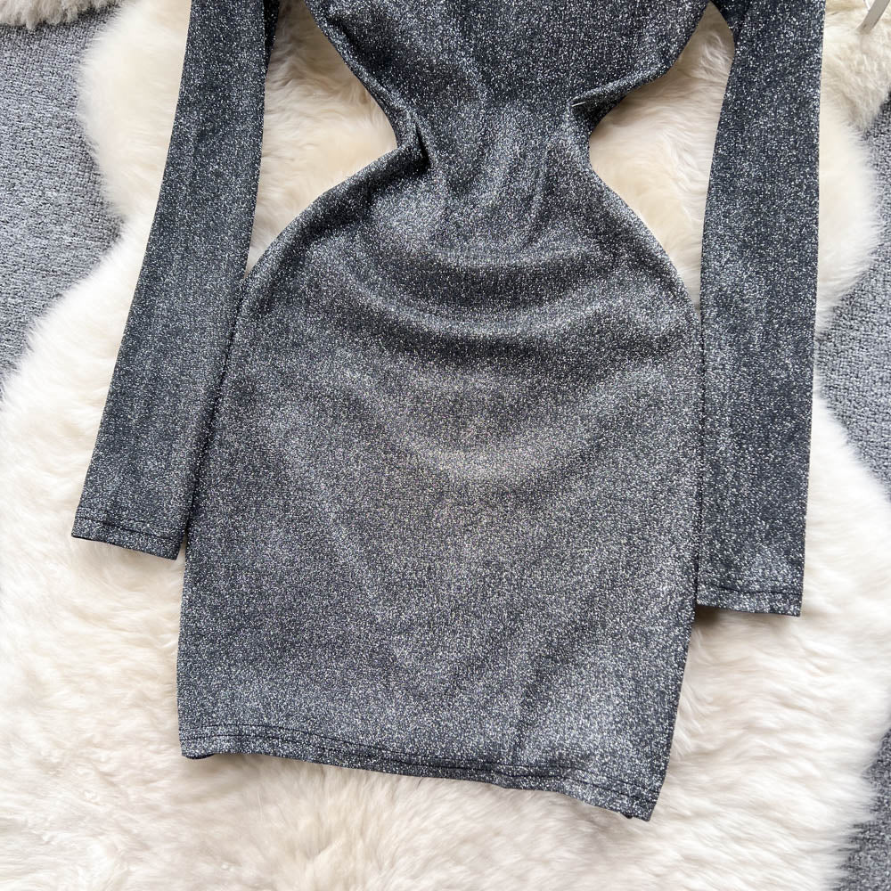 Sexy Backless Hollowed Slim Dress