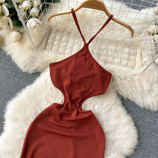 High-end Hollowed Backless Dress