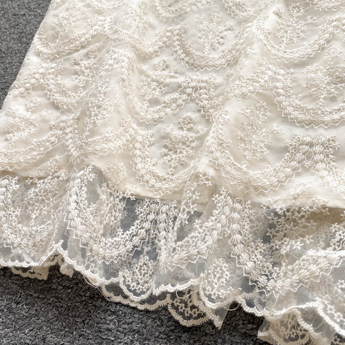 French Style Beaded Lace Dress