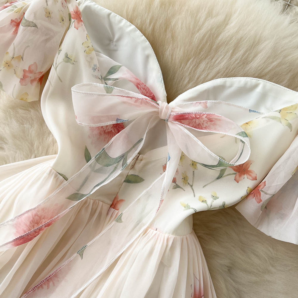 Fairy Floral Bustier Halter Dress