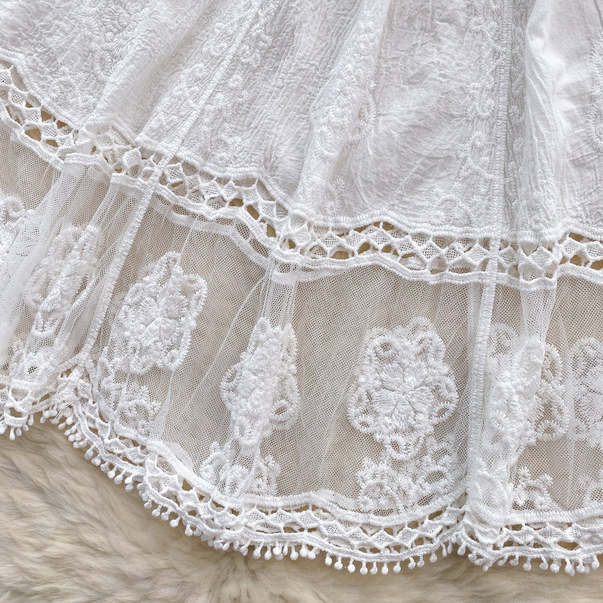 Sweetie See-through Crochet Lace Dress