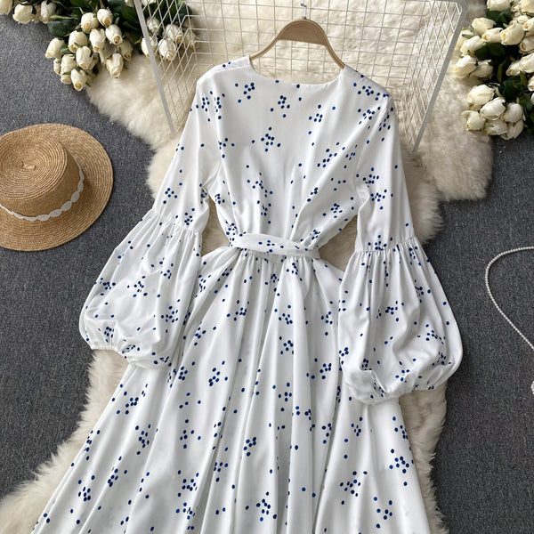 Fairy V-neck Floral Printed Dress