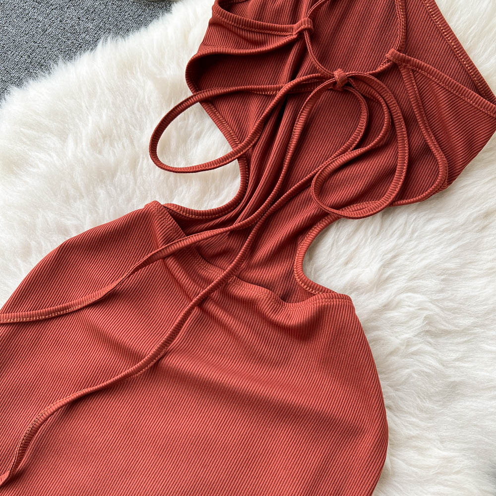 High-end Hollowed Backless Dress