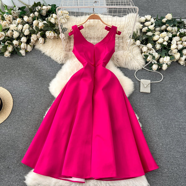 Delicate Pleated Bow Slip Dress