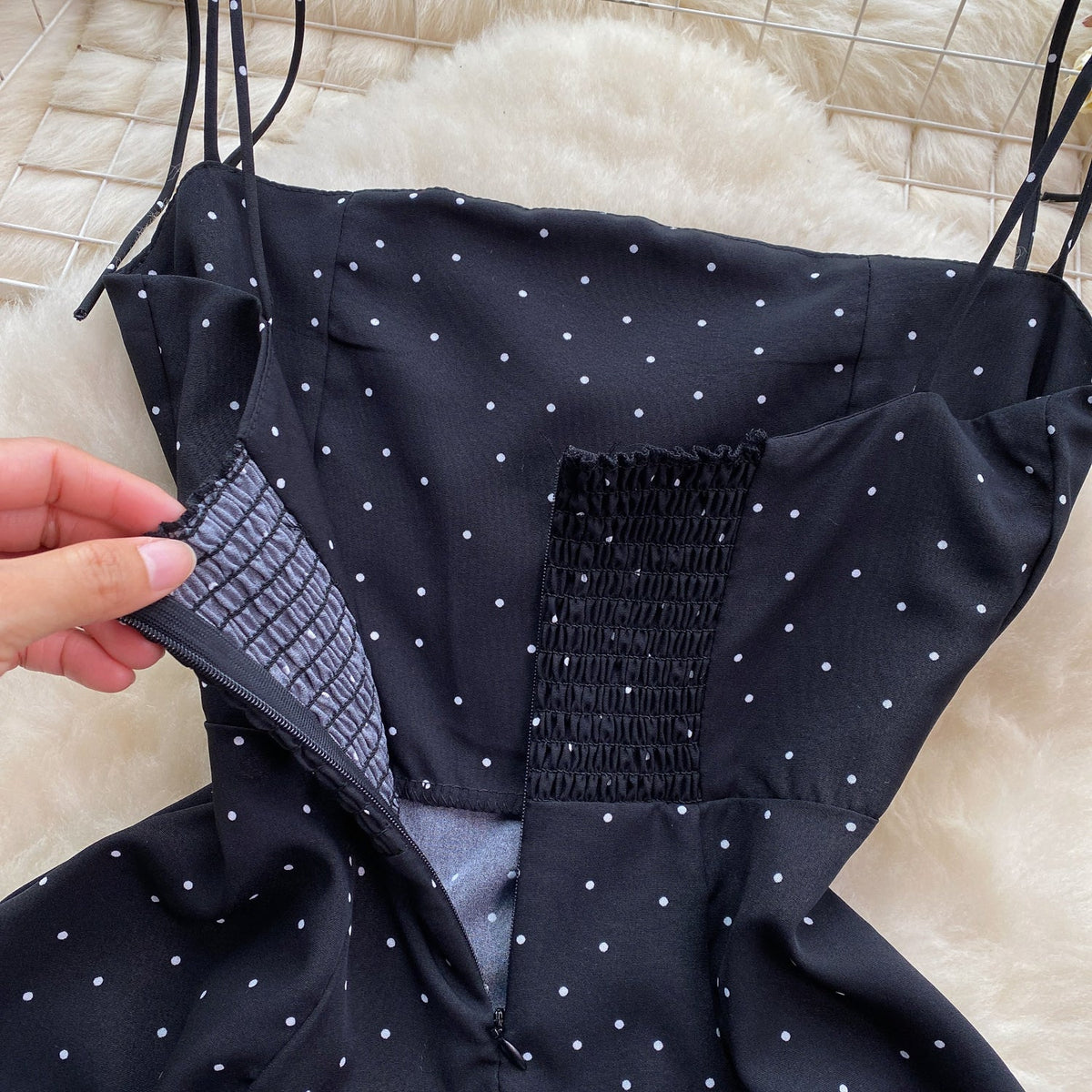 Cutie Polka Dot Black Dress