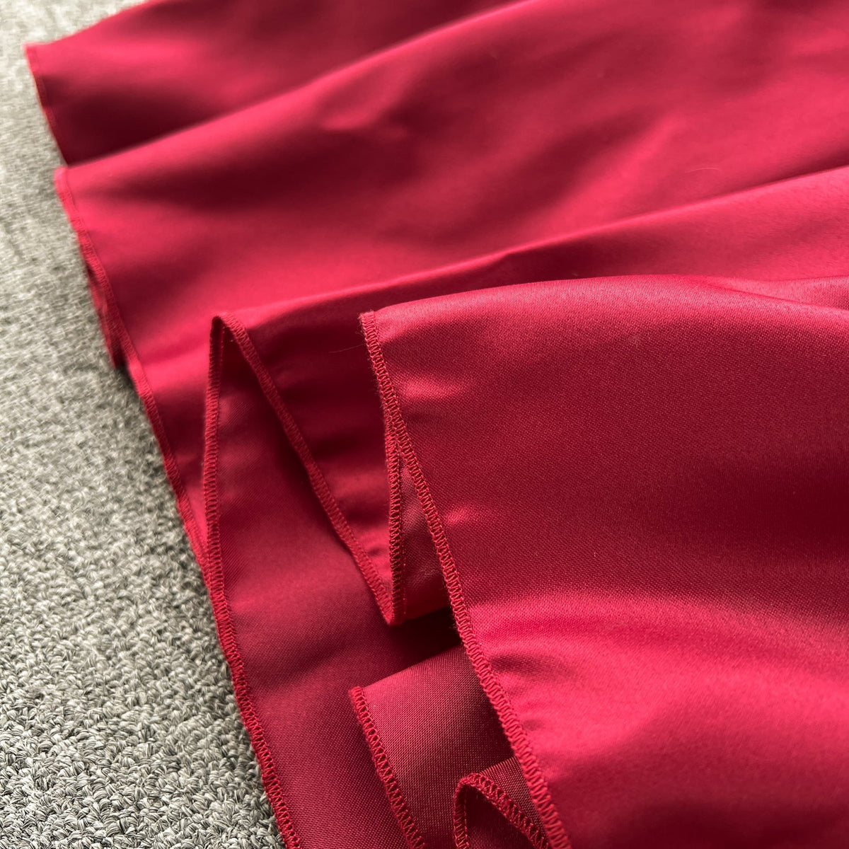 Wine Red Delicate Embroidered Dress