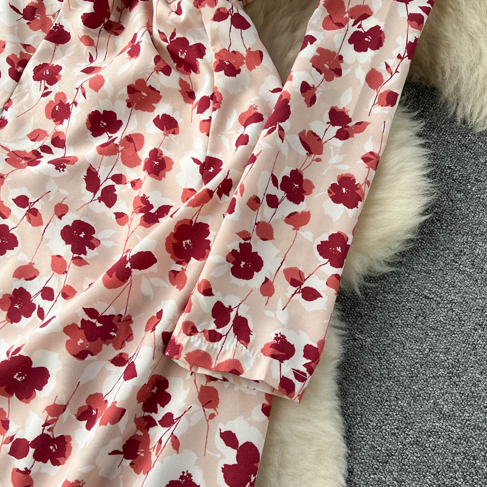 Fairy V-neck Floral Printed Dress