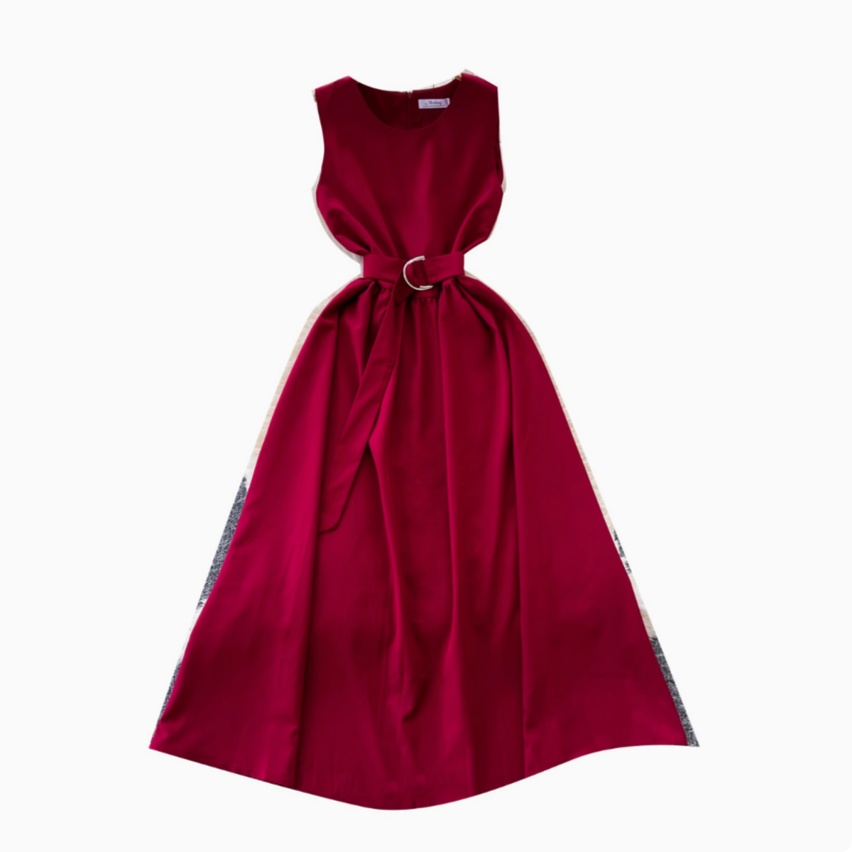 French Style Lace-up Sleeveless Dress