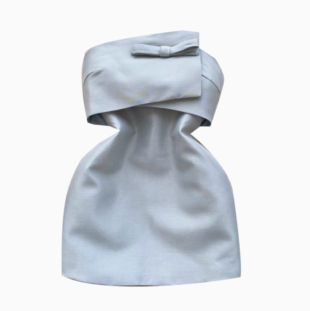 Premium Off-shoulder 3D Knotted Dress