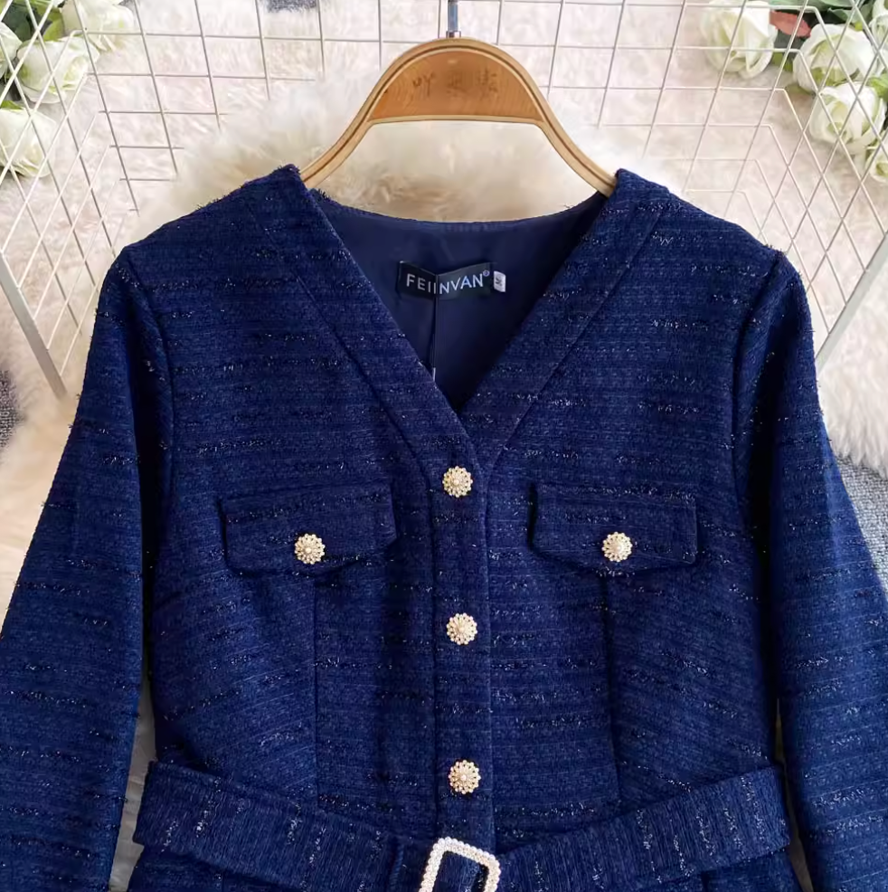 French Style Mesh Patchwork Dress