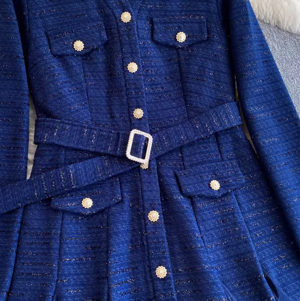 French Style Mesh Patchwork Dress