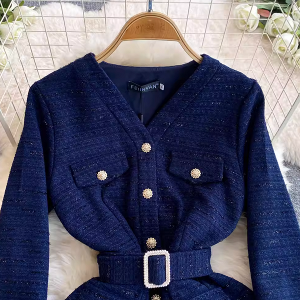 French Style Mesh Patchwork Dress