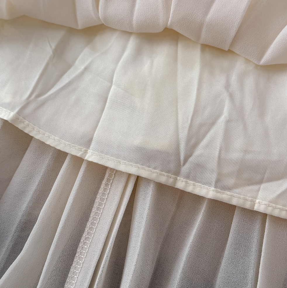 Fairy Lace Patchwork Apricot Dress