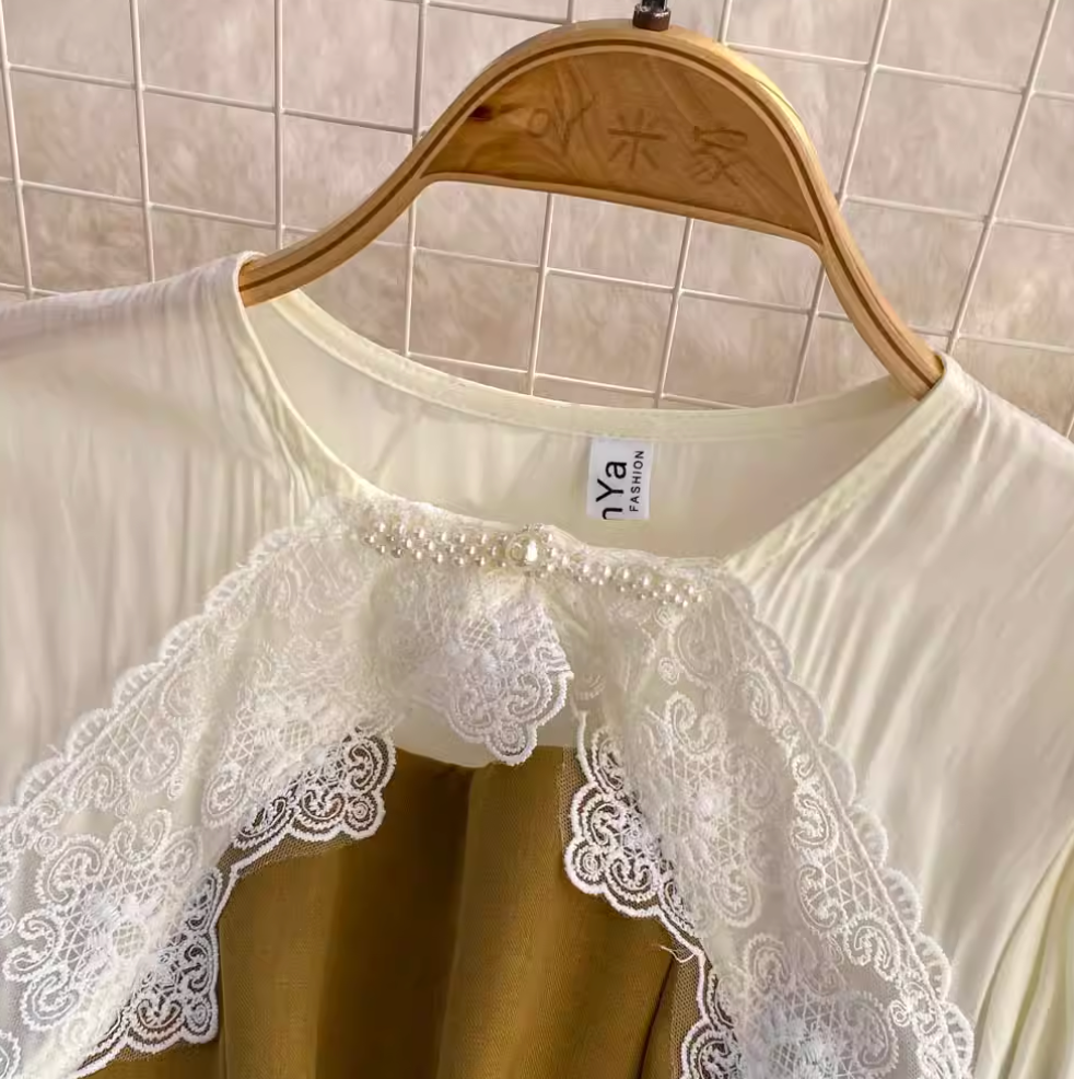 Ethic Style Lace Patchwork A-line Dress