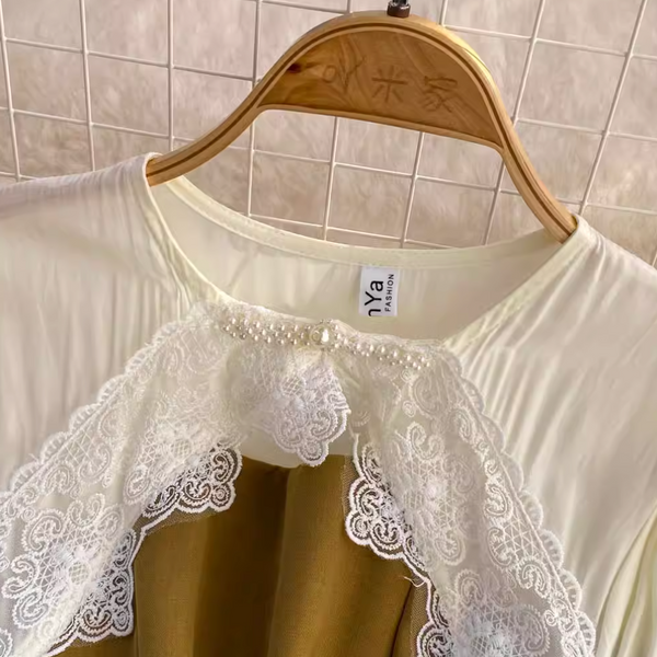 Ethic Style Lace Patchwork A-line Dress