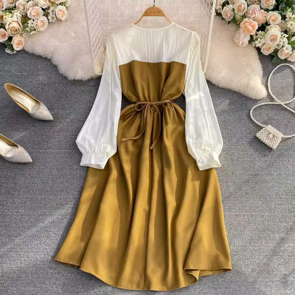 Ethic Style Lace Patchwork A-line Dress