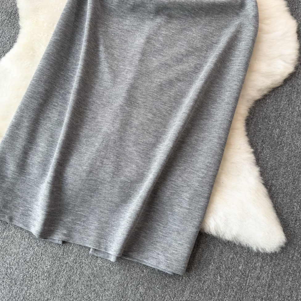 French Style Denim Patchwork Dress