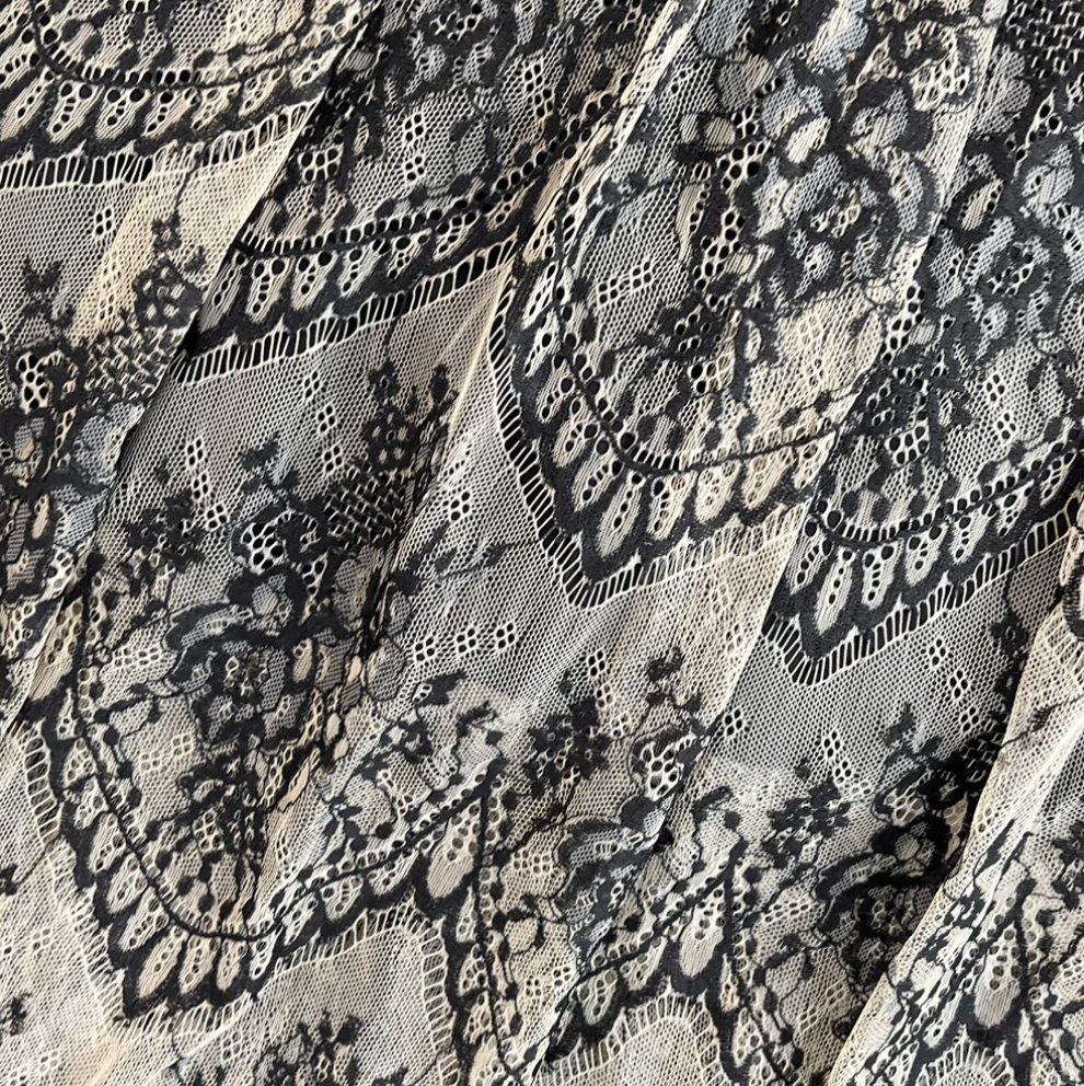 Elegant A-line Black Lace Dress