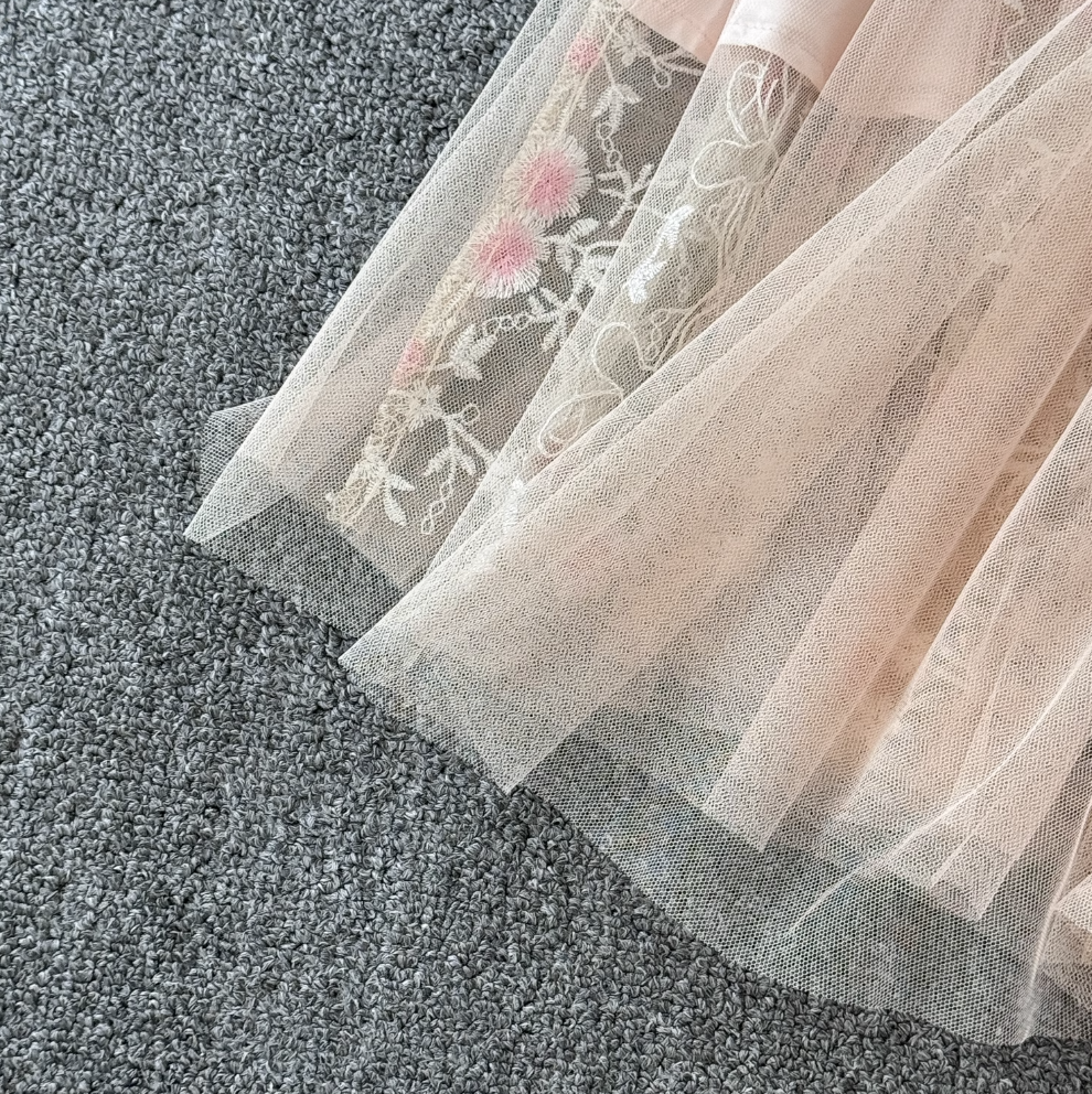 Pink Embroidered Princess Dress