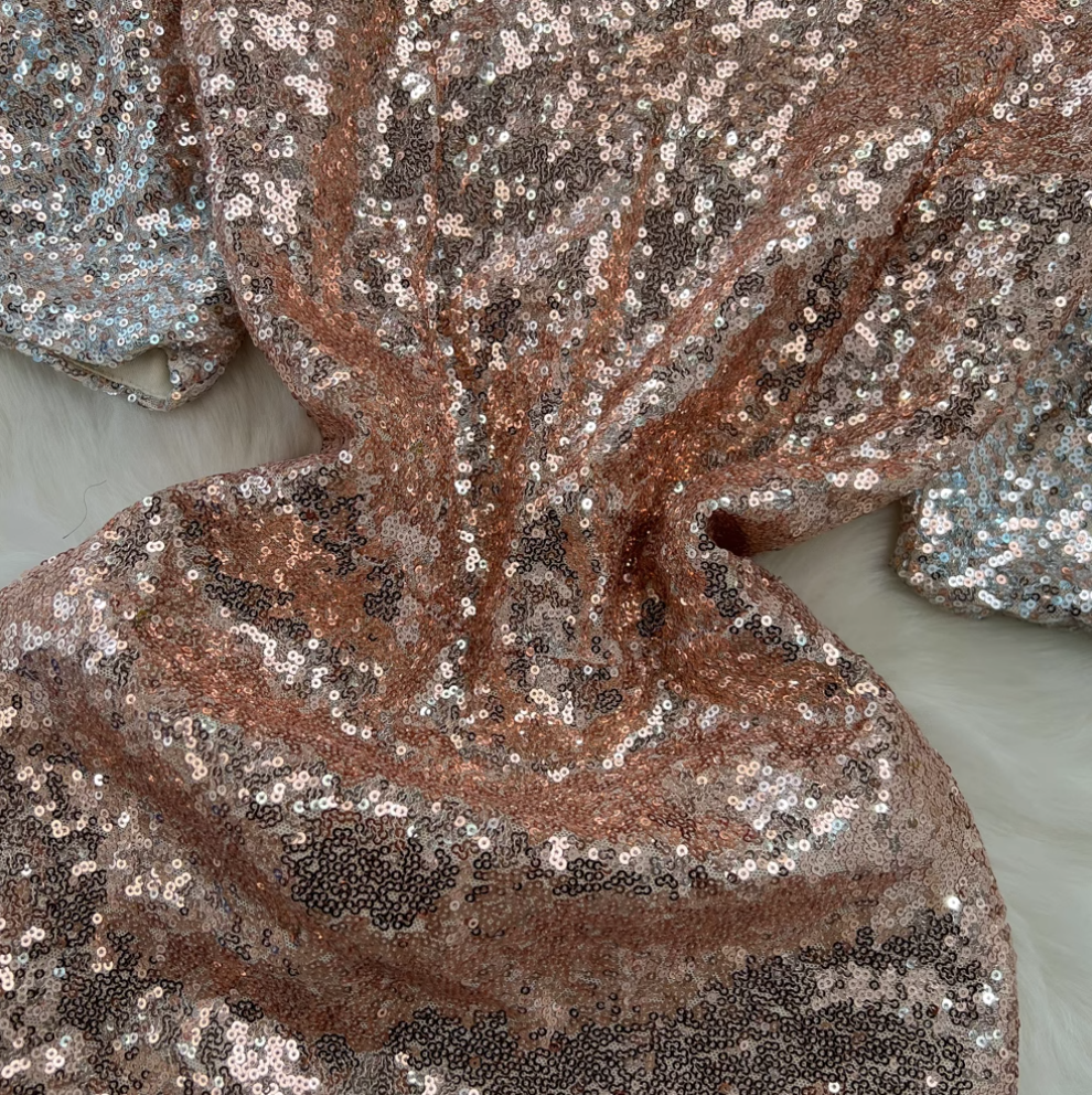 Gradient Color Sequined Fishtail Dress