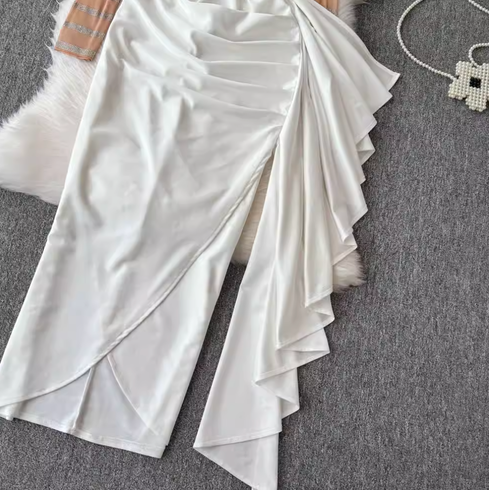 Irregular Design Mesh Patchwork Dress