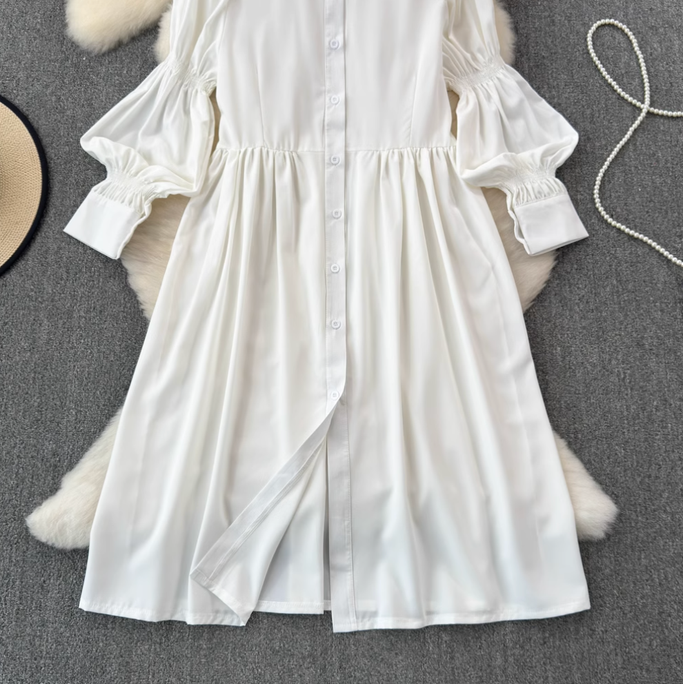 V-neck Floral Camisole & Shirt Dress 2Pcs