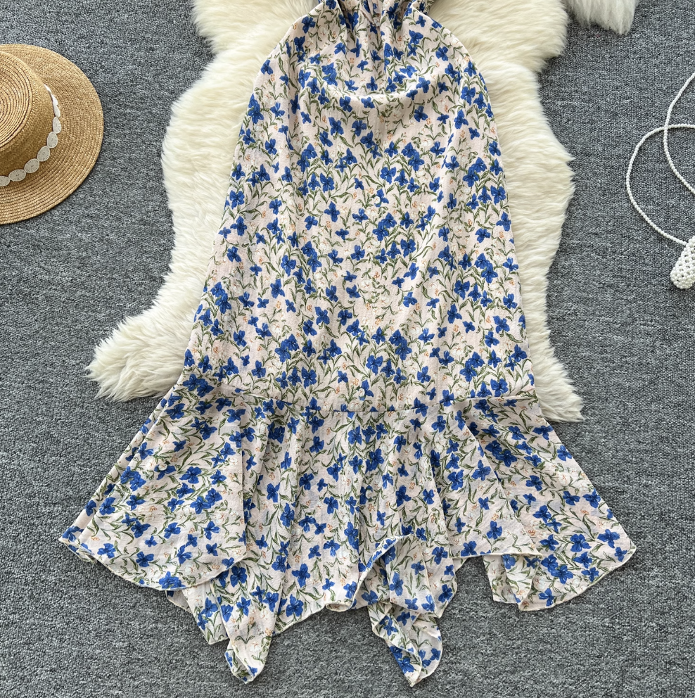 Mori Ruffled Floral Slip Dress