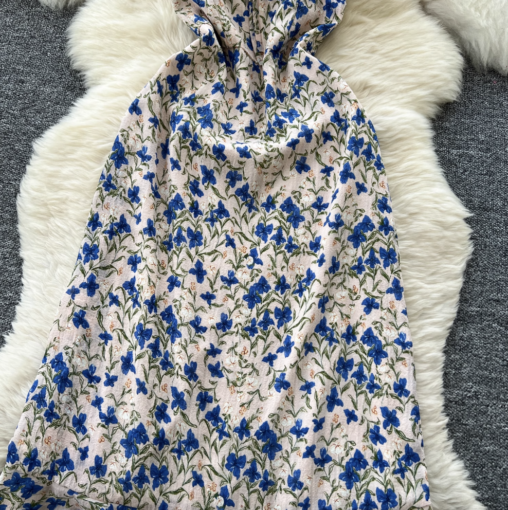 Mori Ruffled Floral Slip Dress
